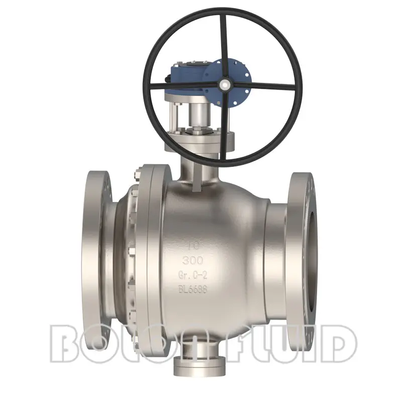 B367 Gr.C-2 Worm Gear Operated Trunnion Mounted Ball Valve